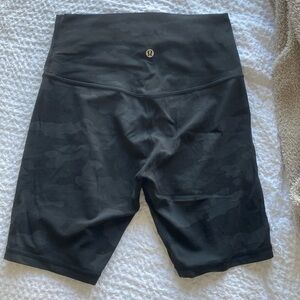 lululemon align Black Camo Bike Shorts